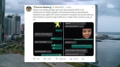 Le pide a sus amigos americanos que viven en Panamá le hablen por WhatsApp en español y no puede ser más épico