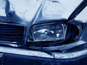 Un coche accidentado.