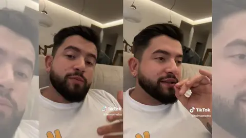 Telmo Trenado en su vídeo de TikTok. Telmo Trenado en su vídeo de TikTok.