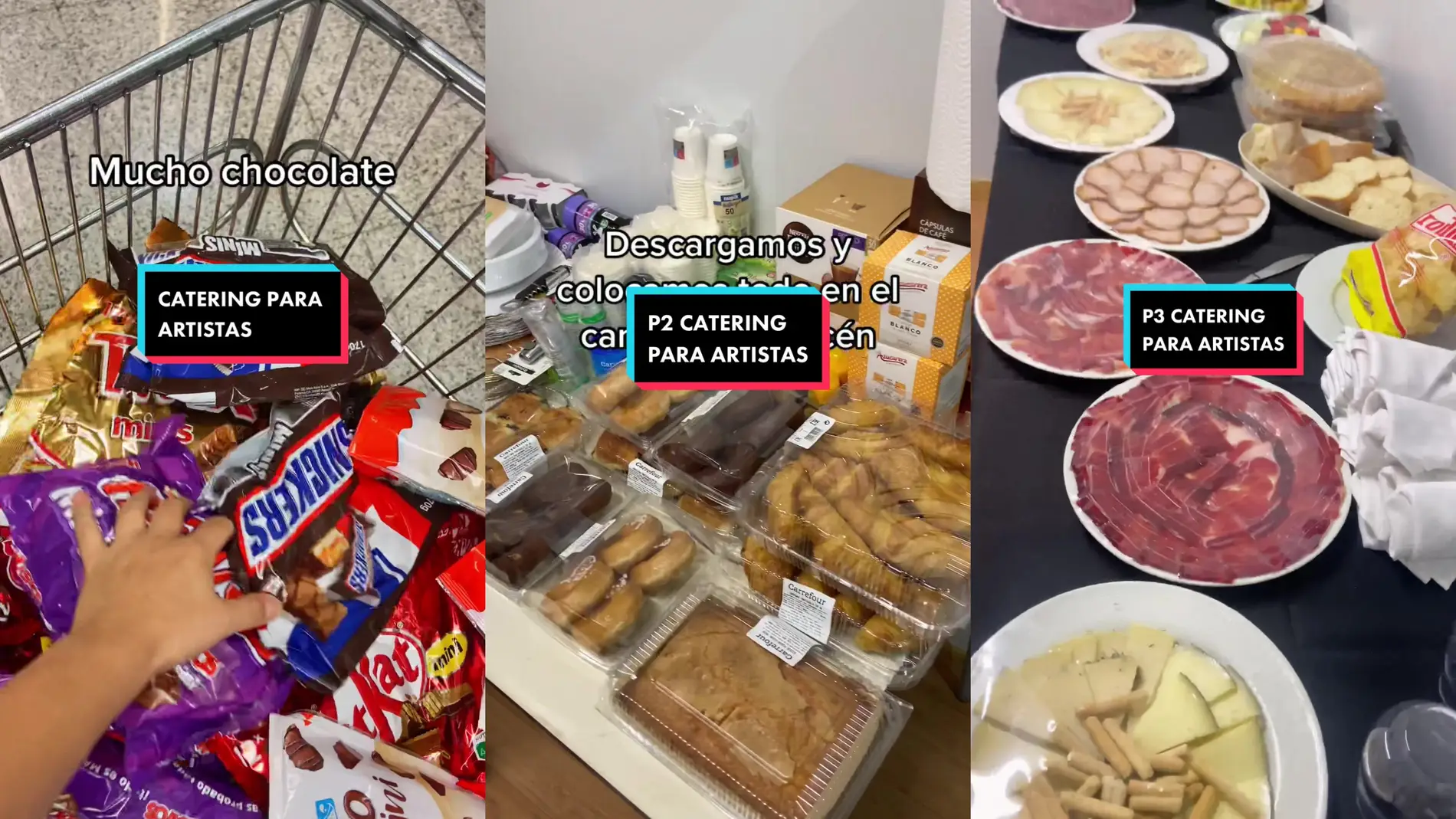 Una trabajadora de un festival desvela en TikTok como es realmente el catering de los artistas