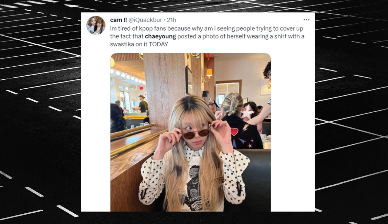 Tuit sobre Chaeyoung de Twice.