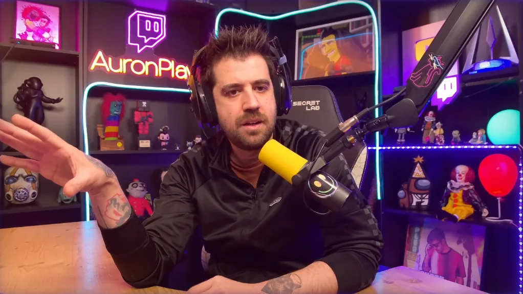 AuronPlay en uno de sus streams