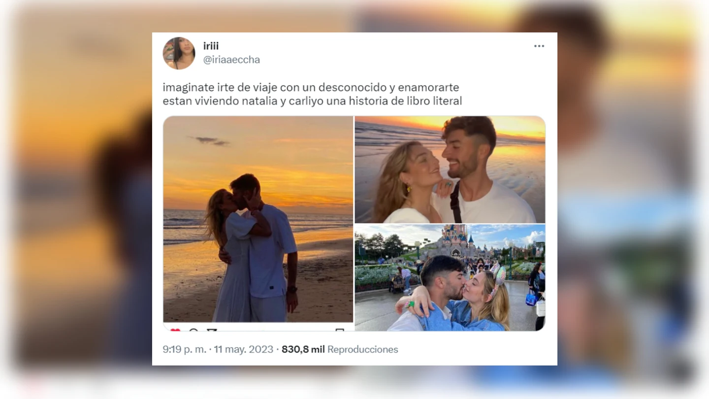 Tuit sobre Natalia y Carliyo. Tuit sobre Natalia y Carliyo.