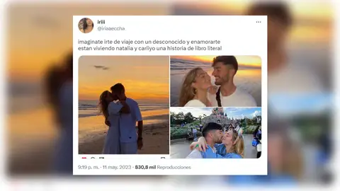 Tuit sobre Natalia y Carliyo. Tuit sobre Natalia y Carliyo.