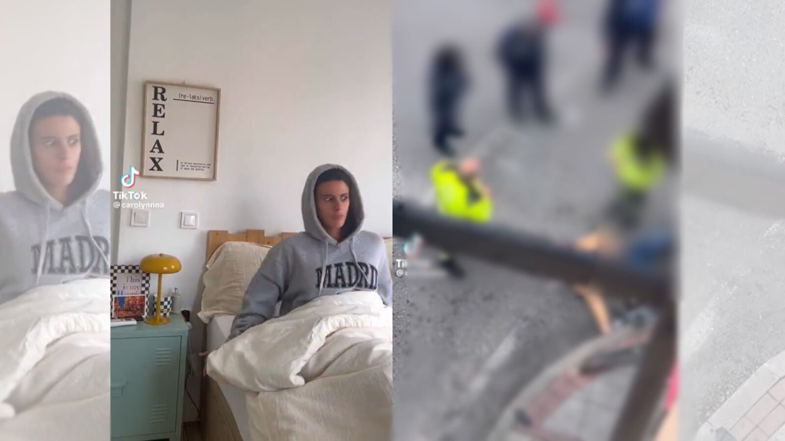 Carolina Moura, criticada por subir un vlog con las imágenes de un accidente de tráfico a TikTok