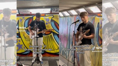 Damien de OT cantando en el metro: el vídeo que ha sorprendido a los fans