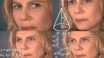 El meme conocido como 'math lady'