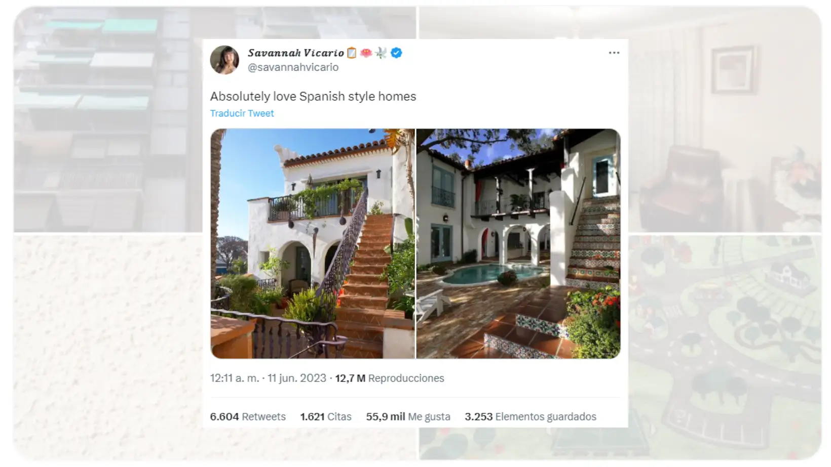 Tuit viral sobre las casas españolas