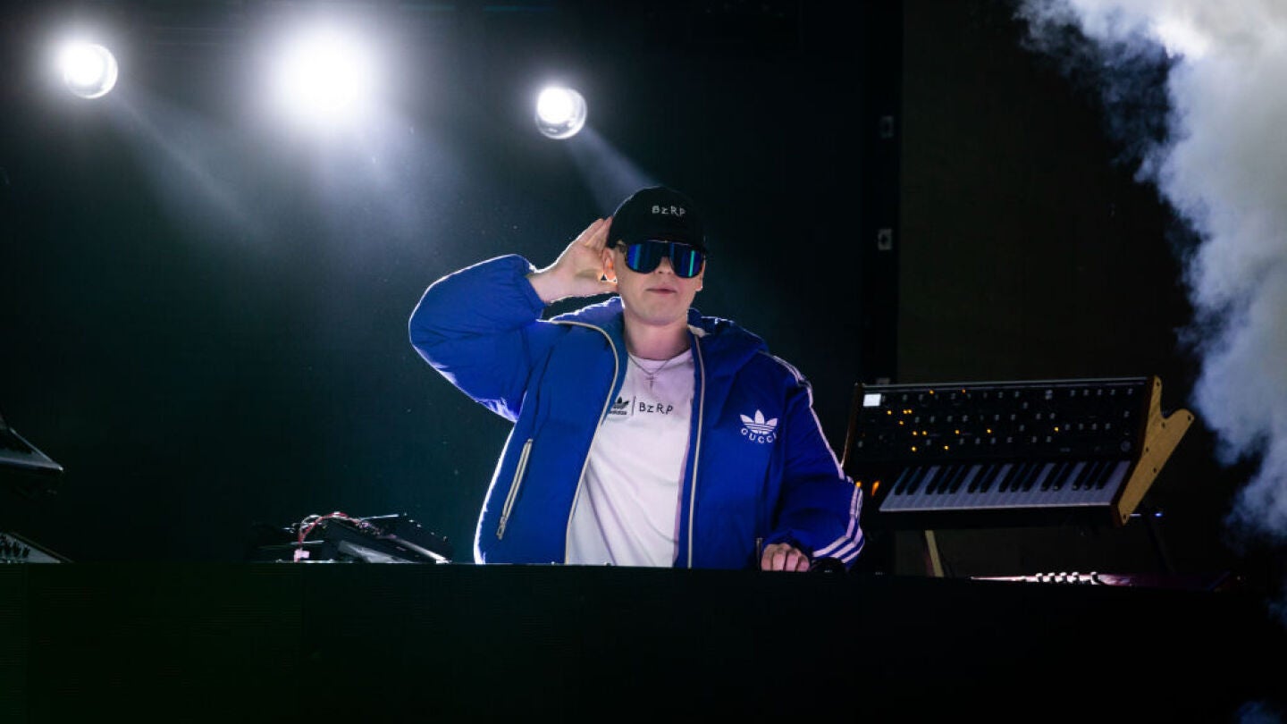 Bizarrap durante un concierto en Buenos Aires