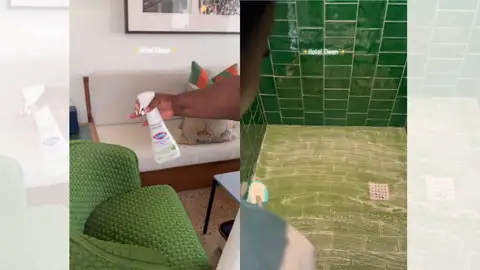 TikTok Viral de Operation_niki limpiando una habitación de hotel. TikTok Viral de Operation_niki limpiando una habitación de hotel.
