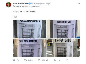 Intenta alquilar un trastero y sus geniales carteles arrasan: "No eres Pedro Duque pero te mola el espacio"