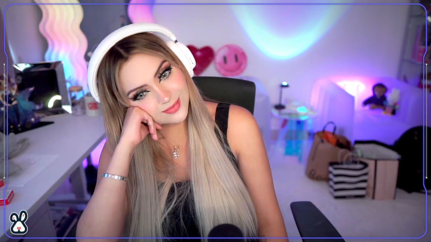 AriGameplays durante uno de sus streams.