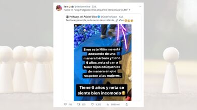 ¿Los niños pequeños pueden acosar a una mujer? Twitter reflexiona sobre la falta de educación en los infantes