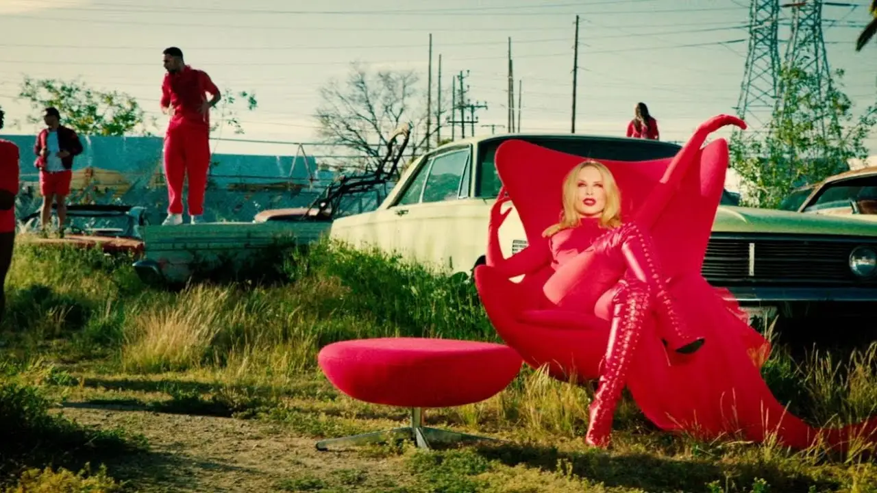 Kylie Minogue en el videoclip de &#39;Padam Padam&#39;.