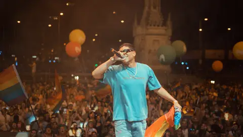 La Cruz durante uno de sus conciertos del Orgullo 2023. La Cruz durante uno de sus conciertos del Orgullo 2023.