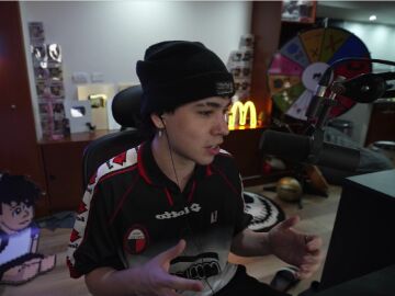 Spreen durante uno de sus streams.