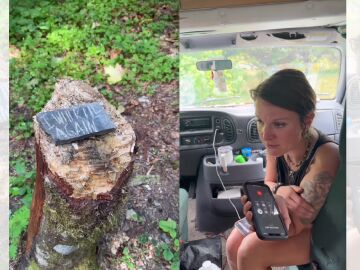 TikTok viral en el que encuentran una amenaza tallada en la piedra.