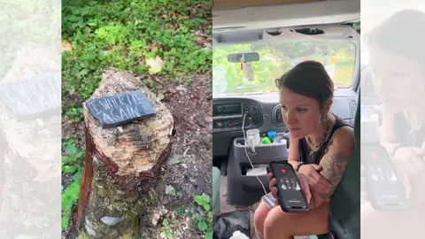 TikTok viral en el que encuentran una amenaza tallada en la piedra. TikTok viral en el que encuentran una amenaza tallada en la piedra.