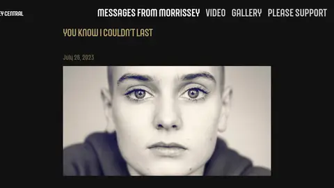 Pagina web de Morrisey Pagina web de Morrisey