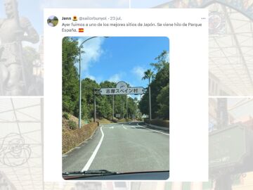 Tuit viral de Jenn, una tuitera que viaj&oacute; al 'Parque Espa&ntilde;a'.