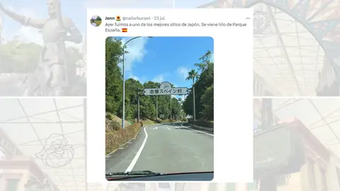 Tuit viral de Jenn, una tuitera que viajó al 'Parque España'. Tuit viral de Jenn, una tuitera que viajó al 'Parque España'.