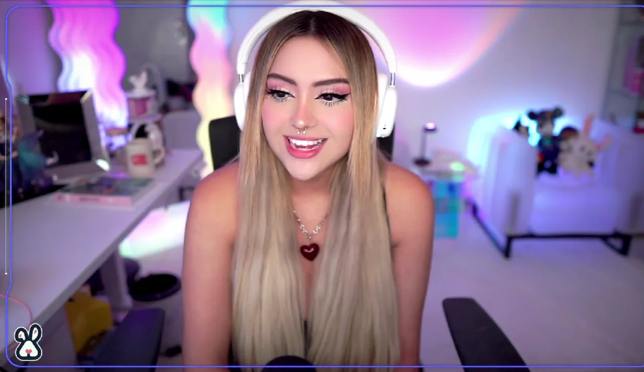 AriGameplays durante uno de sus streams.