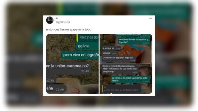 La imposible conversación de WhatsApp entre un chico de Canarias y una chica de Logroño: 