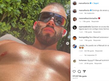 Manuel Turizo en uno de sus posts.