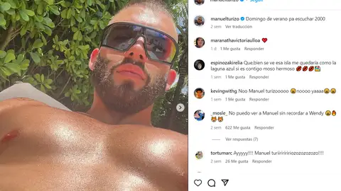 Manuel Turizo en uno de sus posts. Manuel Turizo en uno de sus posts.
