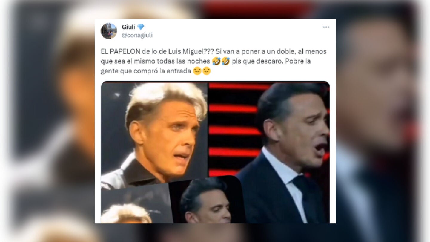 Tuit sobre Luis Miguel.