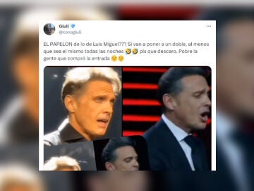 Tuit sobre Luis Miguel.