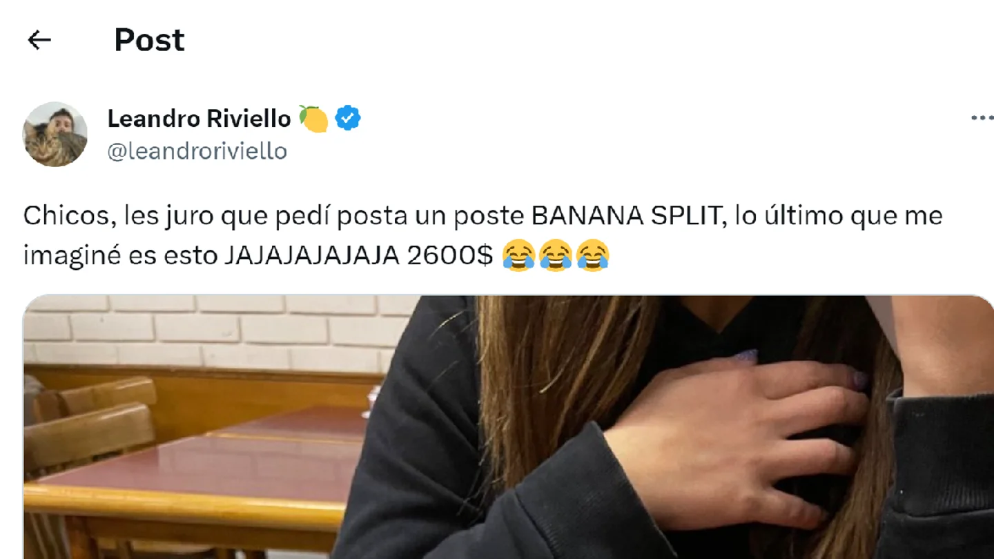 Pantallazo del tuit de @leandroriviello Pantallazo del tuit de @leandroriviello