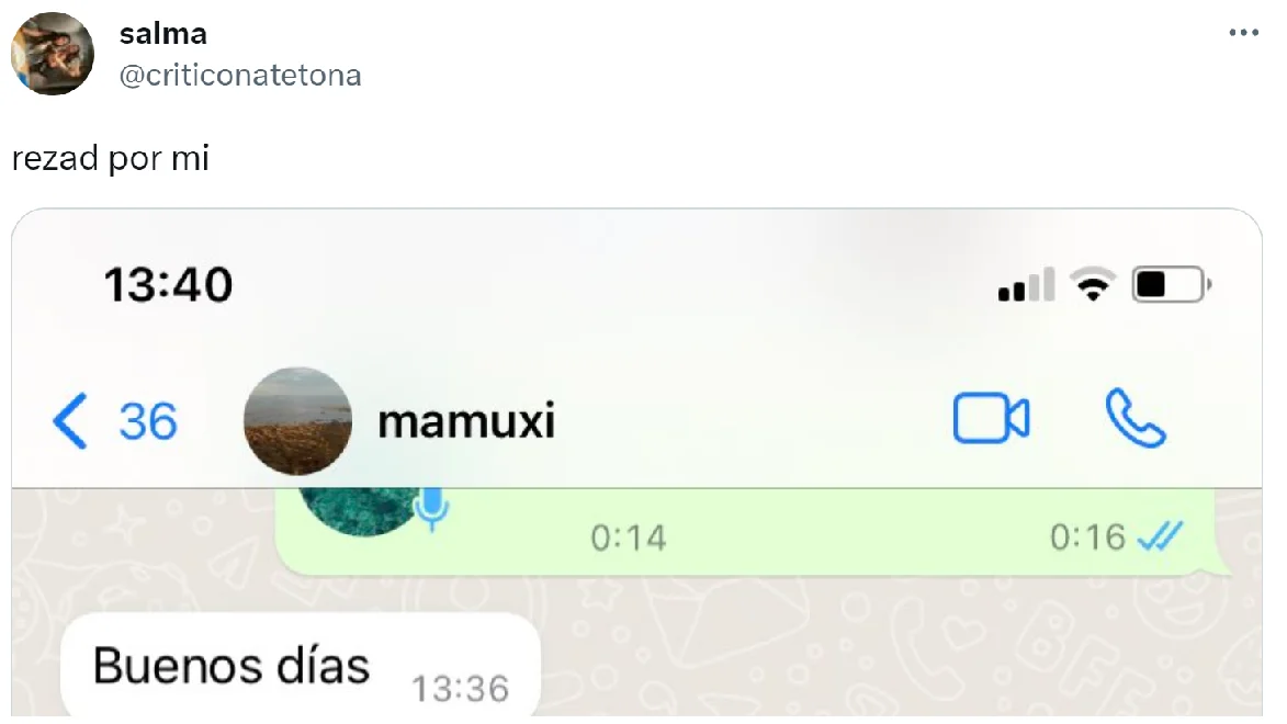 Pantallazo del tuit de @criticonatetona