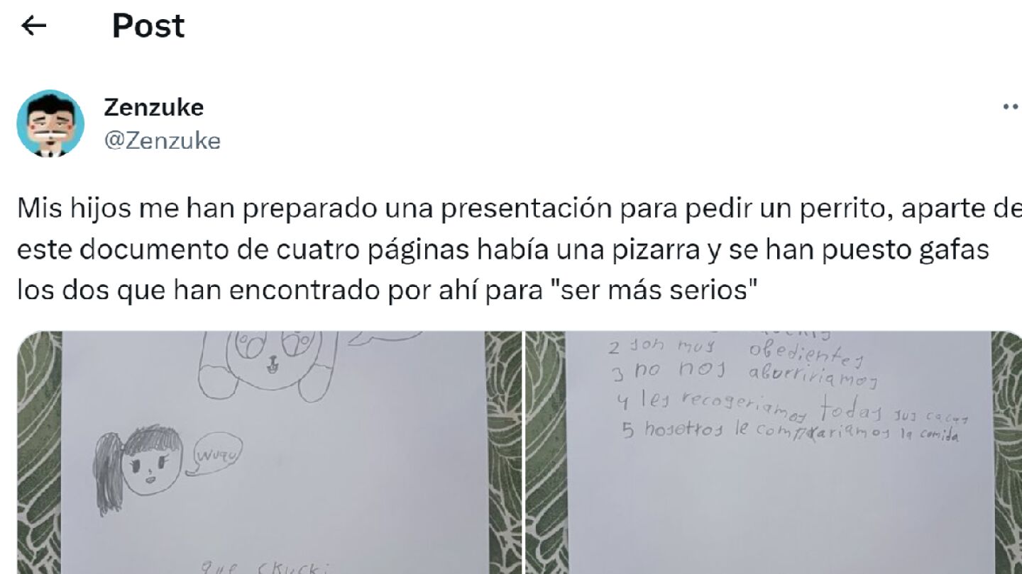 Pantallazo del tuit de @Zenzuke