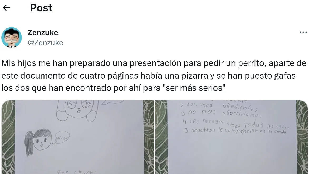 Pantallazo del tuit de @Zenzuke