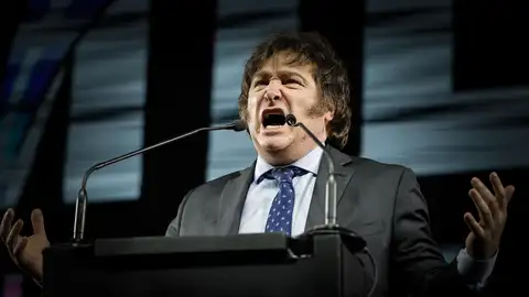 El candidato a la Presidente por el partido la Libertad Avanza Javier Milei El candidato a la Presidente por el partido la Libertad Avanza Javier Milei