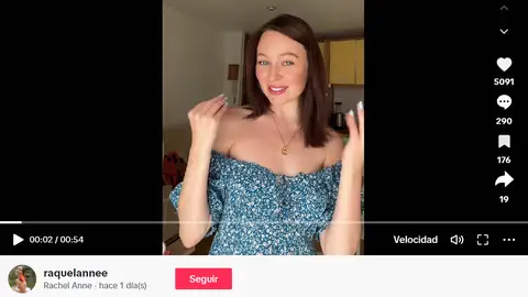 Pantallazo del tiktok de @raquelannee Pantallazo del tiktok de @raquelannee
