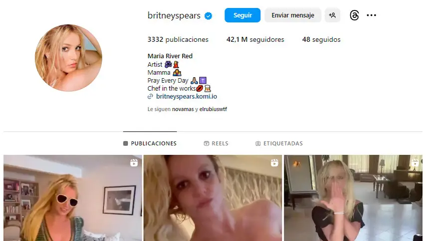 Instagram de Britney Spears