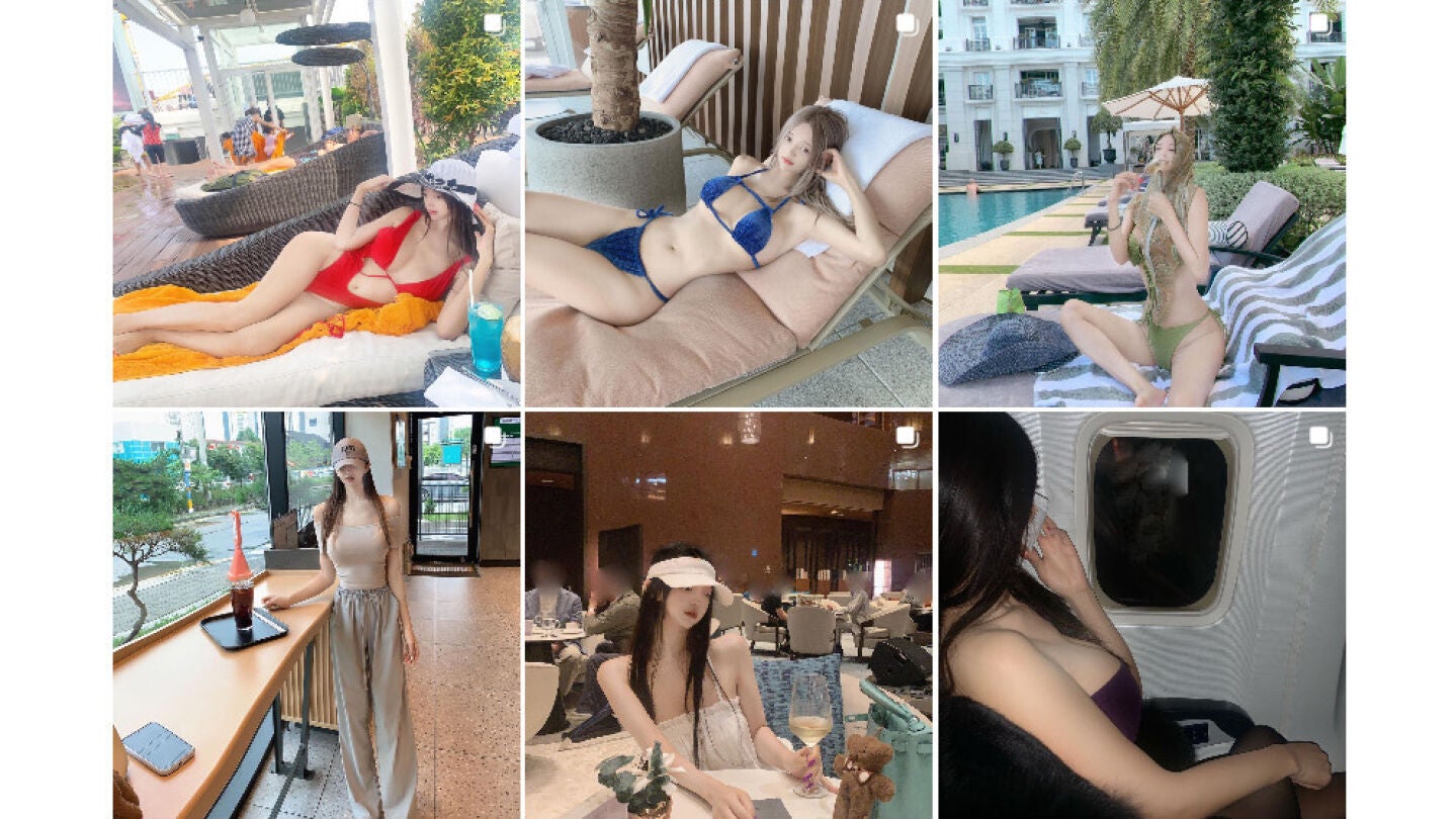 Las fotos m&aacute;s absurdas de una influencer coreana se vuelven virales
