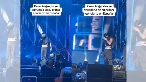Rauw Alejandro en su concierto. Rauw Alejandro en su concierto.