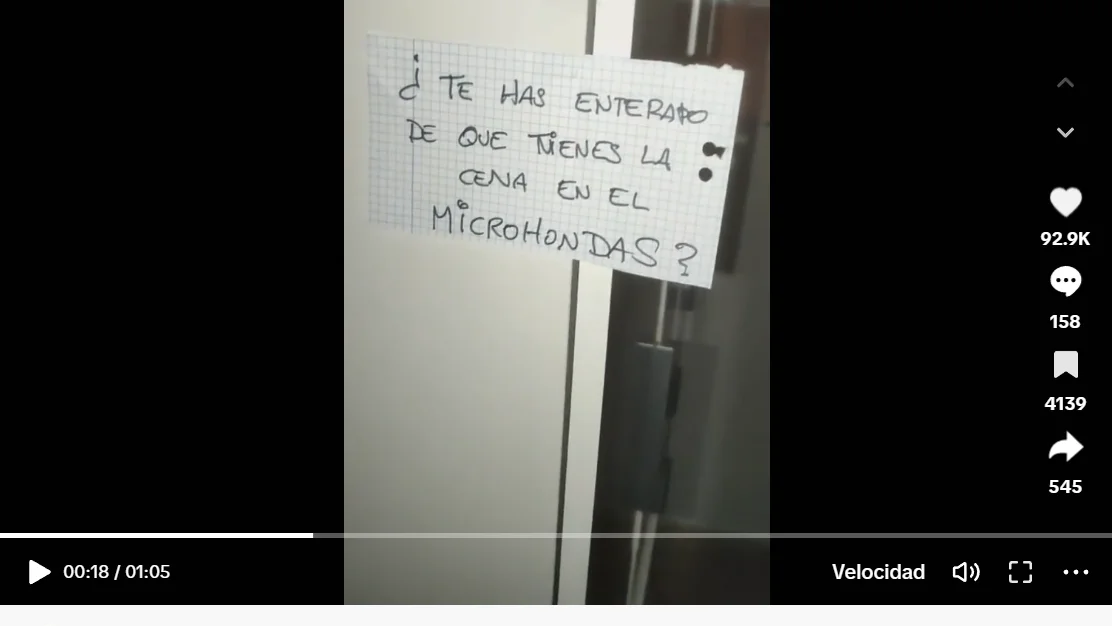 Pantallazo del tiktok de @mescojonoprime