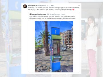 Historia viral sobre el abuelo de Nikki García, quien inventó las cabinas telefónicas.