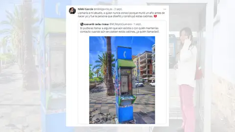 Historia viral sobre el abuelo de Nikki García, quien inventó las cabinas telefónicas. Historia viral sobre el abuelo de Nikki García, quien inventó las cabinas telefónicas.
