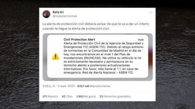 Los mejores memes de la alerta de Protección Civil por la DANA y las fuertes lluvias