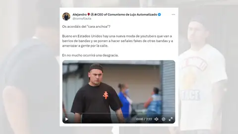 Tuit viral sobre el vídeo del youtuber que va a zonas peligrosas de Estados Unidos. Tuit viral sobre el vídeo del youtuber que va a zonas peligrosas de Estados Unidos.