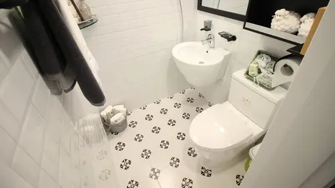Fotografía de un baño. Fotografía de un baño.