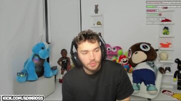 Adin Ross durante uno de sus streams.
