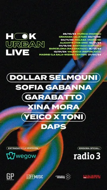 Cartel de HOOK URBAN LIVE Cartel de HOOK URBAN LIVE