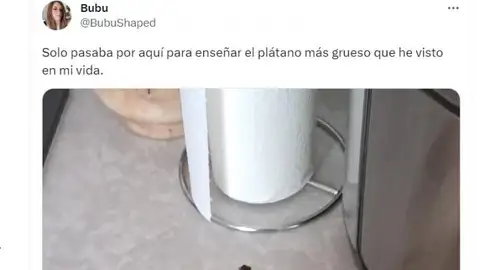 El plátano más grueso que he visto en mi vida El plátano más grueso que he visto en mi vida