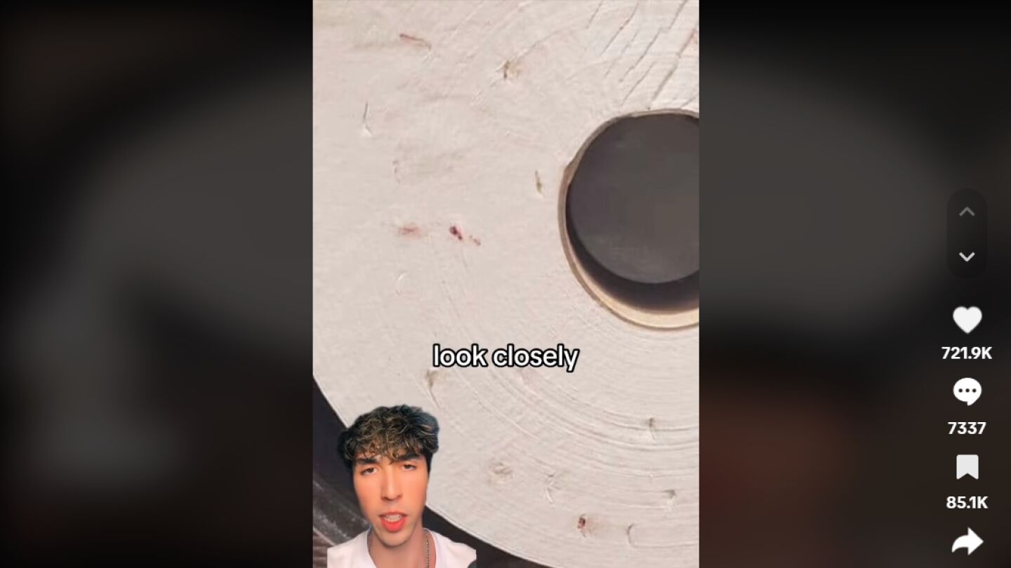 Pantallazo del tiktok de @dane_jones